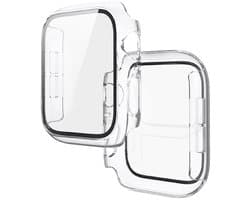 Stravo Full Cover/Hoesje - Screen Protector - Geschikt voor Apple Watch Series 10 & Series 11 - 42mm - Bescherm Hoesje voor Apple Watch series 10 / X - maat 42mm - Hardcase - Protection - iWatch S10 & S11 case - Transparant