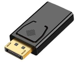 Displayport naar HDMI adapter - Connector - 1080p - Full HD - Plug & Play - Laptop naar monitor/beamer/projector - Vergulde connector - Zwart - Jonyx