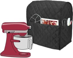 Keukenmachinehoes - Apparaat Beschermhoes - Keuken Stofvrij - Padded Waterdicht Nylon - 40x22.5x40 cm - Zwart Gewatteerd — thumbnail 1