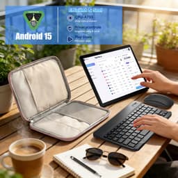 Hotlight 2K (2000x1200) Tablet - 11.5 inch Tablet met Toetsenbord -Roze Tablet Hoes Sleeve - Stylus - Muis - 30 GB RAM/128GB ROM - 8400mAh - 5G WiFi — thumbnail 4