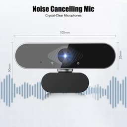 Webcam met microfoon – PC-camera (webcam), 1080p HD mini-facecam voor videoconferenties, 360° verstelbaar — thumbnail 4