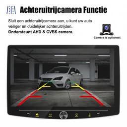 ESSGOO 1DIN Autoradio auto met 10,1 Inch 360° draaibaar scherm - autoradio geschikt voor CarPlay en Android auto - Android 15 4 + 64 GB - Bluetooth FM RDS - multimediaspeler — thumbnail 5