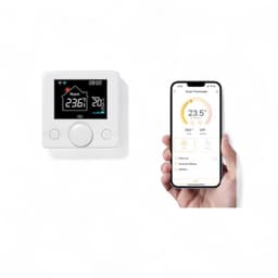 Thermostaat | CV installatie | Wifi | Draaiknop bediening | Opbouwmontage | Tuya Smart Life | Spraakbediening | Zwart wit — thumbnail 2