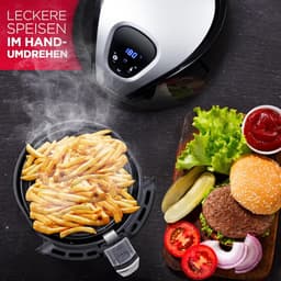 Heteluchtfriteuse met Digitaal Touchscreen - Instelbaar 80-200 Graden - 1500W - Zwart — thumbnail 2