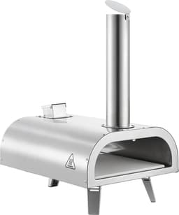 VEVOR Outdoor Pizzaoven 12 Inch Pelletpizzaoven, Draagbare Pizzaoven met Ingebouwde Thermometer, Houtgestookt, Pizzasteen, Pizzaschep en Draagtas, Roestvrijstalen Pizzamaker, voor Tuin en Kamperen — thumbnail 3