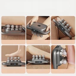 Massagepistool - Massageapparaten - 16-koppige Diepe Weefsel Massager - Zwart 1800mAh & 9 Modi + 9 Intensiteitsniveaus - Met Rood Licht Therapie - Voor Thuis en Fitness — thumbnail 3