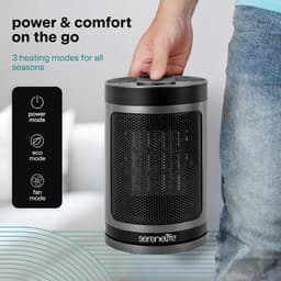 Draagbare Elektrische Kachel met Thermostaat en WiFi Besturing voor Thuis — thumbnail 2