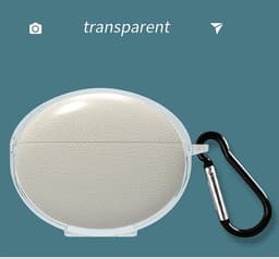 Allecto- Transparant hoesje compatibel met draadloze oortjes - ultradun - valbestendig - Oneplus Buds Pro 3/Oppo Enco X3 - transparant. — thumbnail 4
