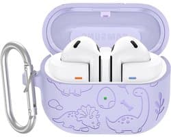 Allecto- Beschermhoes - Samsung Galaxy Buds - Ultradun - Lila - Schokbestendig - Krasbestendig - Compatibel - Siliconen hoesje.