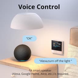 Slimme WiFi Wandpaneel Schakelaar met Thermostaat Functie - 2 Groepen — thumbnail 4