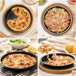 Set van 2 Ronde Pizza Bakplaten voor Airfryer en Oven - 22.9 cm — thumbnail 3