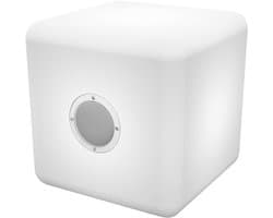 Draadbare LED Kubus Lamp met Speaker en Afstandsbediening - Sfeerverlichting Binnen & Buiten