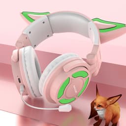 NAXSIR Over-Ear-hoofdtelefoon, verlicht, livestreaming, slimme gamingheadset, zwart — thumbnail 5