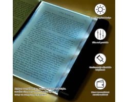 Oplaadbare Boekenleeslamp LED - Compacte Boekenlegger Licht voor Nachtelijk Lezen in Bed of Auto