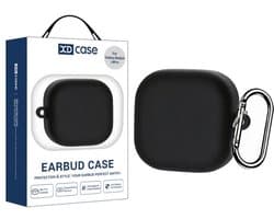 XDcase - hoesje geschikt voor Samsung Galaxy Buds 4 / 4 pro soft case cover - zwart - TPU hoesje Beschermhoes - Samsung Galaxy Buds 4 / 4 Pro Cover - Buds4 hoesje - gel hoesje met sleutelhanger