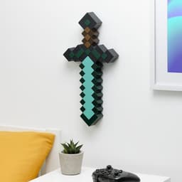 Minecraft Diamond Sword Light – Officieel Gelicentieerde Lamp met 3 Lichtmodi, USB‑C of Batterijvoeding, Gamer Kamerdecoratie- Paladone — thumbnail 3