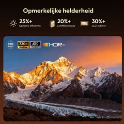XGODY Mini Beamer-NEW model 2026 – Smart Projector met Netflix, YouTube, Disney+, Appstore. – WiFi, Bluetooth, Screen Mirroring – Home Cinema - 4k - Beamer - Inclusief Hdmi kabel & speaker - IOS & Android - Zwart — thumbnail 2