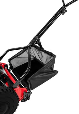 Quvo® Grasmaaier Handmatig – Grastrimmer Met 21 Liter Opvangbak – Handmaaier Met 5 Messen – Rood - 60cm x 50cm x 124cm — thumbnail 5