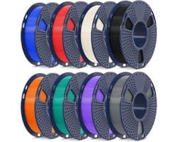 8 Kleuren ASA Filament 1.75mm Set - UV, Regen & Hittebestendig 3D Printer Materiaal