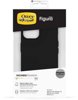 OtterBox Figura Series voor Apple iPhone 17e/16e/15/14/13, zwart — thumbnail 2