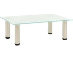 TV tafel - Televisie meubel - Woonkamer meubel - Gehard glas - 40x35x17 cm - Gematteerd