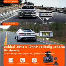Aurixi® Dual Dashcam - Voor en Achter Camera – Auto Camera Met Nachtzicht - Zwart- 14cm x 15cm x 11cm — thumbnail 5