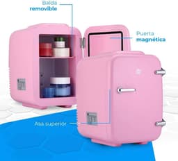 Mini Koelkast 4L Roze – Draagbaar 12V/220V – Koelen & Verwarmen – Skincare & Dranken – Compact & Stil — thumbnail 6
