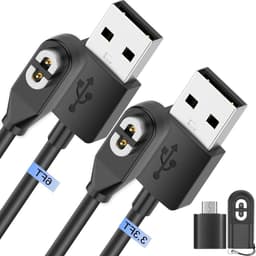 Oplader voor draadloze hoofdtelefoon - 2 stuks - magnetische oplaadkabel - compatibel met diverse modellen — thumbnail 1