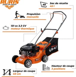 Benzine grasmaaier met 40 cm Maaibreedte voor Gazons tot 1300 m — thumbnail 4