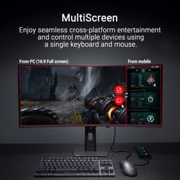 ASUS ROG Strix XG34WCDMTG - UWQHD Curved QD-OLED Gaming Monitor - Google TV - USB C 90W - 240hz - 0.03ms - Speakers - 34 inch — thumbnail 13