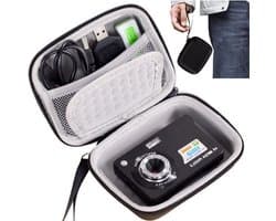 Camera tas - Compacte Cameratas - Cameratassen - Fototas - Multifunctionele Cameratas - Fototoestel Tasje - Camera fototas - Geschikt Voor Digitale Camera – Opbergtas – Zwart - LOUZIR