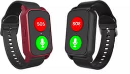 WatchToCare Lifeline, werkt overal, inclusief valdetectie -rood - (Deze maand inclusief extra draadloos oplaadstation) — thumbnail 3