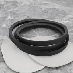 Grasmaaier V-riem - Vervangende riem - Onderhoud tuin - Set van twee - 23.4 x 22.4 cm - Zwart — thumbnail 2