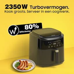 Dewelling XL 9L Airfryer AF80D10 – 2350W Heteluchtfriteuse met 360° Luchtcirculatie, 9 Programma’s — thumbnail 10