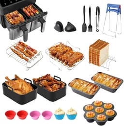 Airfryer Accessoires Set - Geschikt voor Ninja Foodi AF300EU, AF400EU -19-Delige Heteluchtfriteuse Accessoireset — thumbnail 4