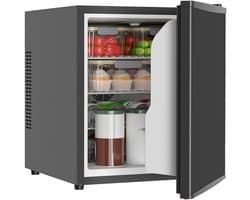 Homcom Koelkast-Metaal, ABS-51L x 43B x 51,3H cm-Zwart