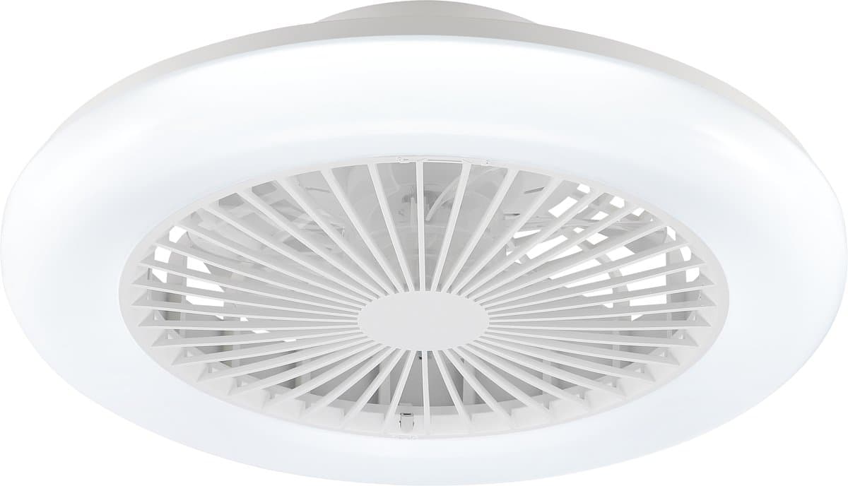 Brilliant Montero - Plafondventilator - LED 20W - CCT - 2700K-6500K - Dimbaar - Afstandsbediening - Wit — afbeelding 1