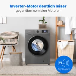 Bomann WA 7185 T Wasmachine - 8KG - 1400 toeren - 15 programma's - Stoomfunctie - Energieklasse A - 10 jaar motorgarantie — thumbnail 8