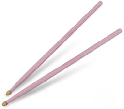 1 Paar Drumstokken 5A – Drumsticks - Gekleurde Drumstokken - Roze - LOUZIR — thumbnail 1