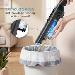 Olvy Kruimeldief PRO - LCD Display - Oplaadstation - 3 Snelheden - 250W - Kruimelzuiger Snoerloos - Autostofzuiger - 22 kPa - Draadloos - Handstofzuiger — thumbnail 7