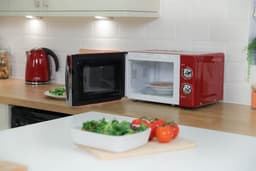 Compacte Magnetron met 5 Vermogensstanden en Ontdooifunctie 17L Rood — thumbnail 4