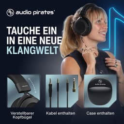 Professionele Over-Ear Hifi Koptelefoon Open Design met Koffer en Adapters — thumbnail 5