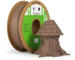 PLA Hout Filament 1.75mm Cederbruin 1kg voor 3D Printer Natuurlijke Houtvezel Look