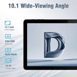 Android 14 Tablet 10,1 Inch HD Scherm 10GB RAM 64GB Opslag Octa-Core WiFi — thumbnail 3