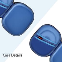 Hoofdtelefoonhoes - Koptelefoon opbergtas - Veilig transport - Duurzaam nylon materiaal - 21.4 x 17 x 6 cm - Blauw — thumbnail 2