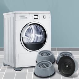 Vierdelige set voetjes voor wasmachines, schokdempers, universele schokdempers voor wasmachines en drogers met rubberen basis, anti-vibratie en antislip voetjes voor wasmachines (4 cm hoog, 5 cm binnendiameter). — thumbnail 2