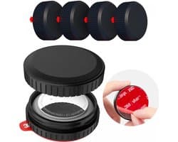 Waterdichte AirTag Hoes | 4 Pack | 3M Tape voor plakken | Geschikt voor o.a. fiets, scooter, koffer, motor, snowboard, skateboard, drone, fatbike, zadel | Zwart
