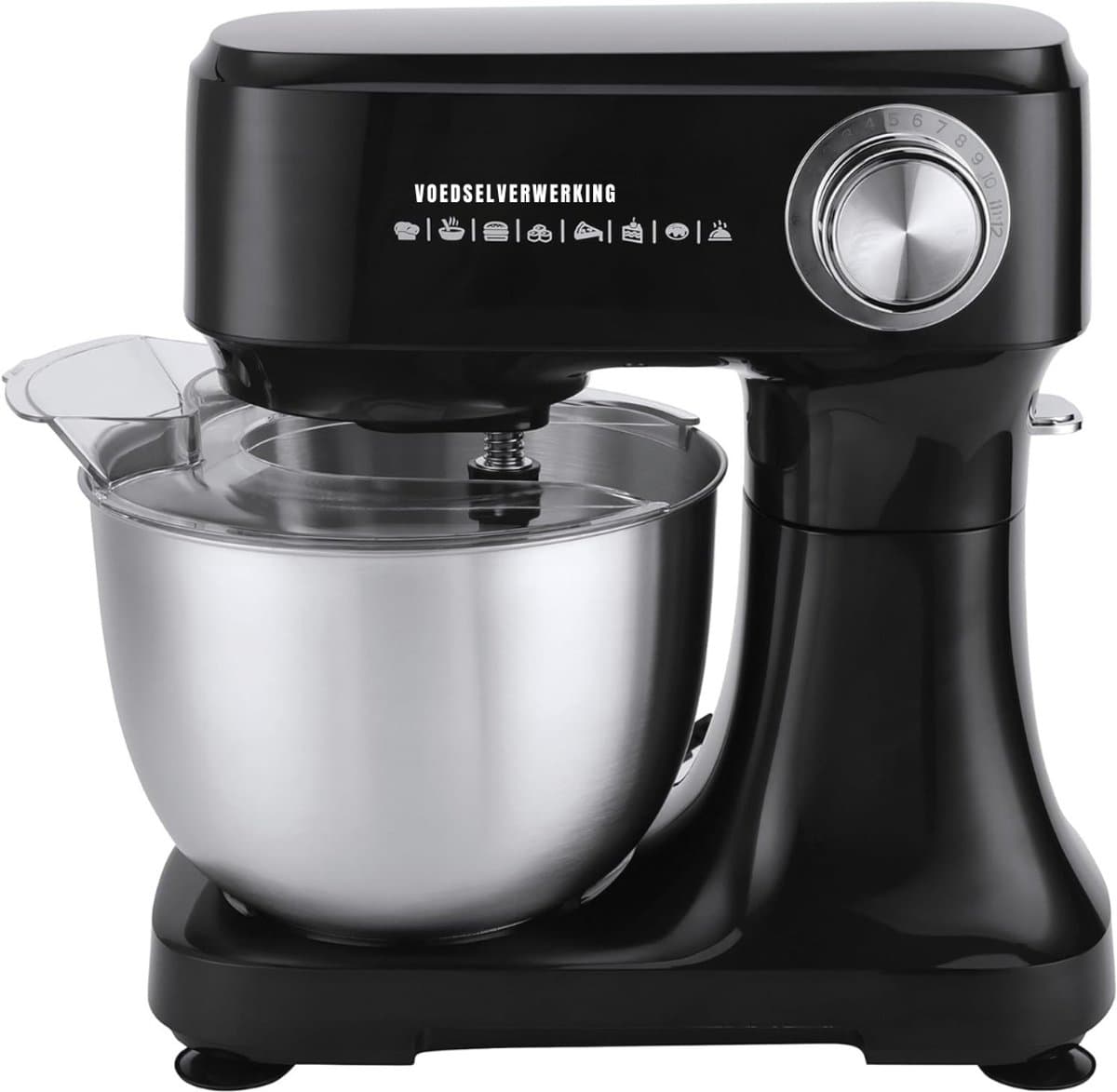 RONN® Mixer met mengkom - Mixer - Mixer met mengkom keukenmachine - Zwart - 10cm x 28cm x 32cm — afbeelding 1