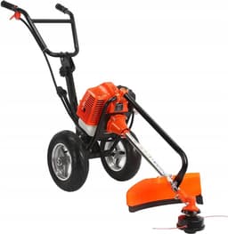 Benzine Grasmaaier - Motormaaier Grastrimmer - Gazon Onderhoud - Krachtige Verbrandingsmotor - 50 x 50 x 28 cm - Zwart — thumbnail 2