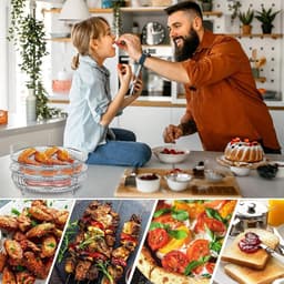 Airfryer Spekrek - Grillrek Accessoires - Dubbel Grillen - Stapelbaar Ontwerp - 3 Rekken — thumbnail 3